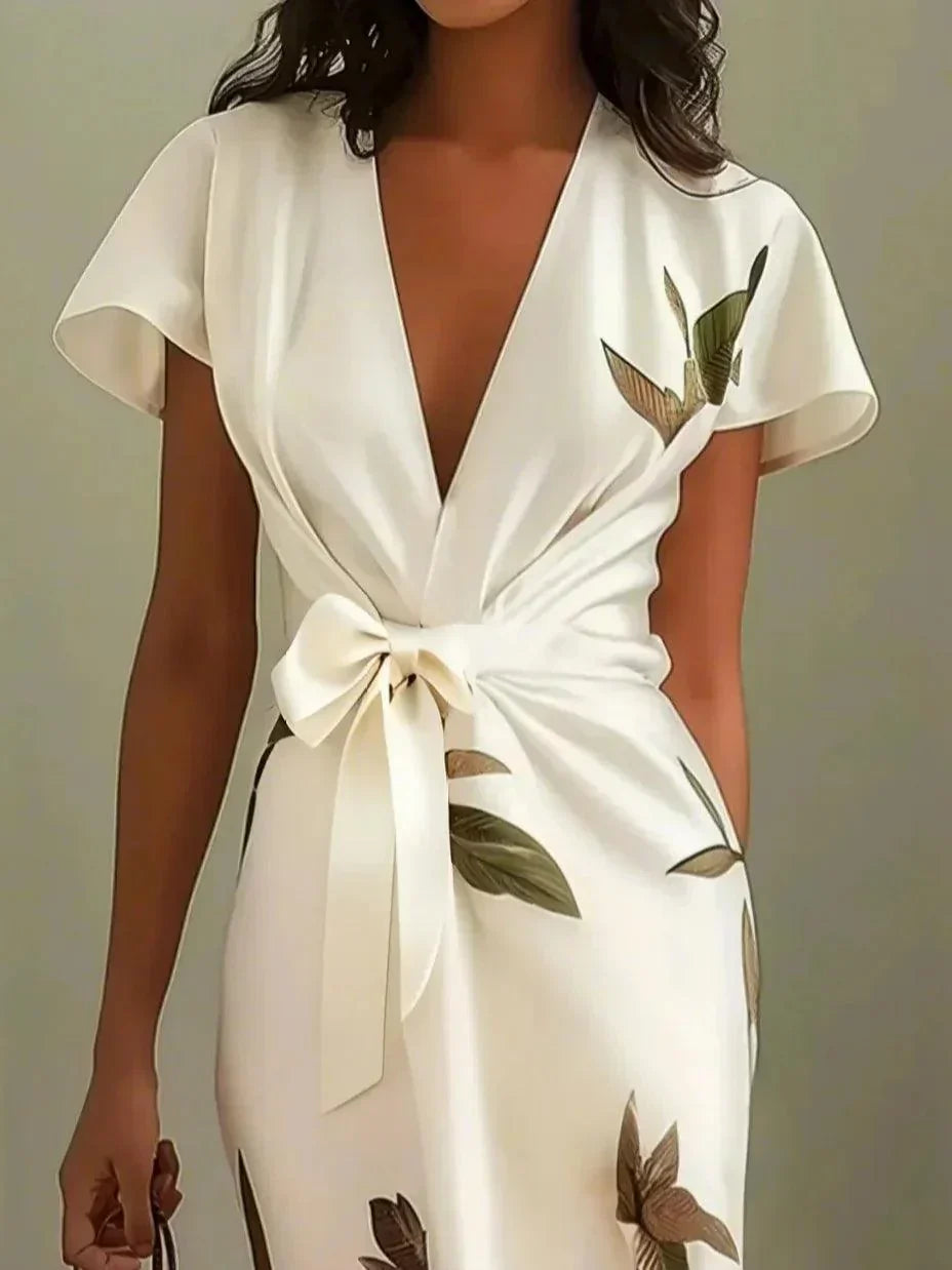 Marfil | Vestido Cruzado Elegante
