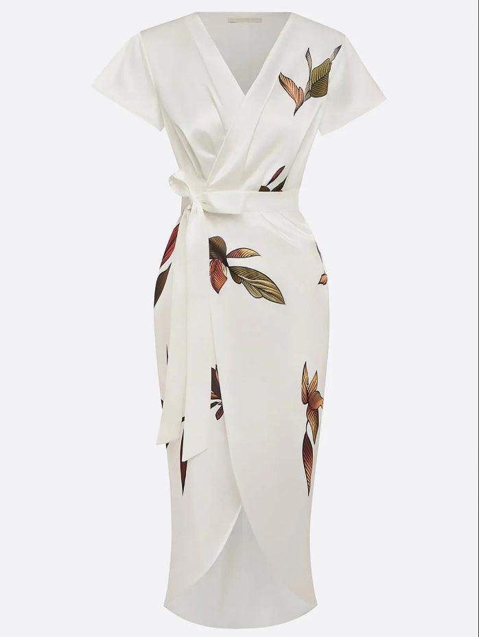 Marfil | Vestido Cruzado Elegante