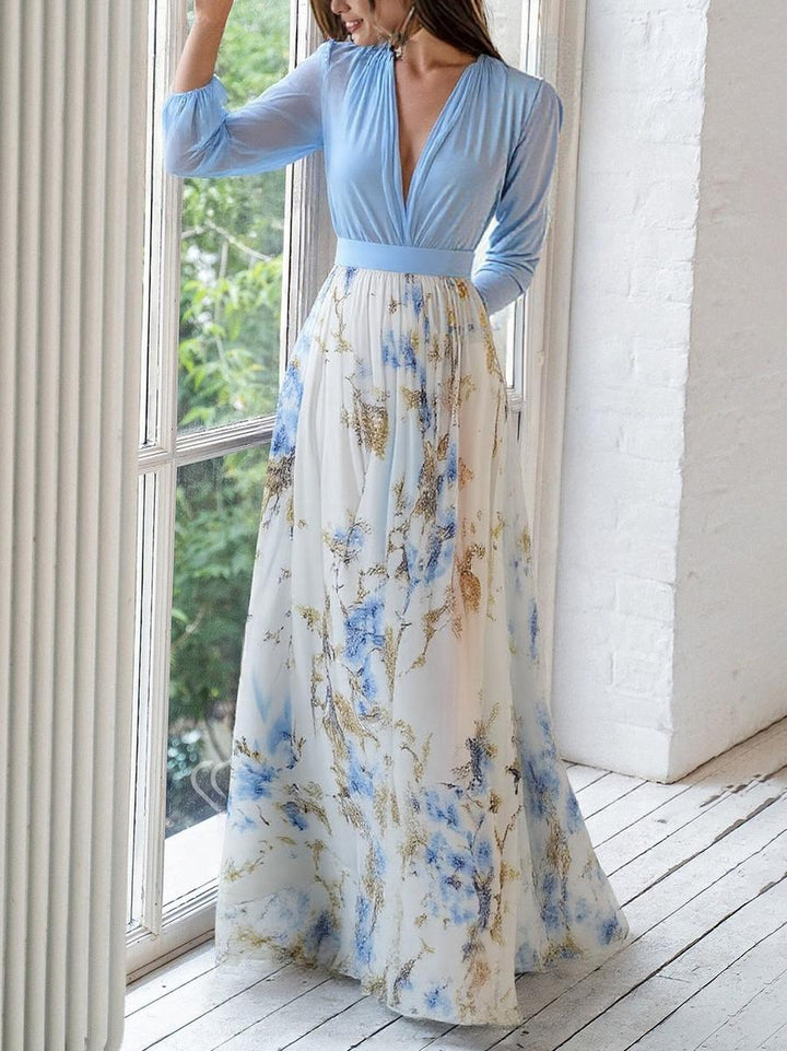 Lía | Vestido largo con estampado floral