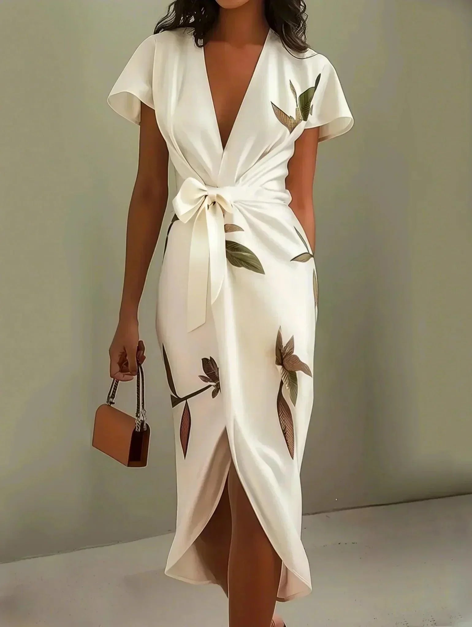 Marfil | Vestido Cruzado Elegante