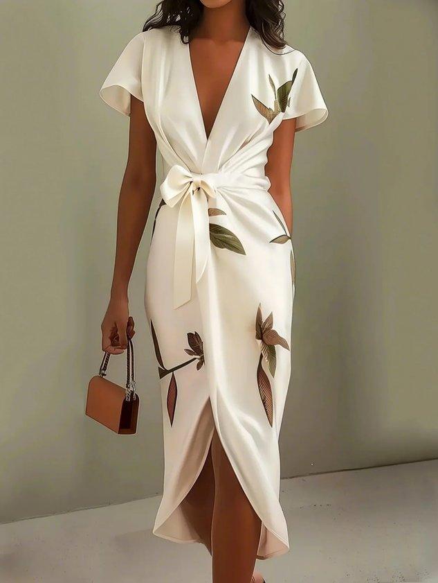 Marfil | Vestido Cruzado Elegante